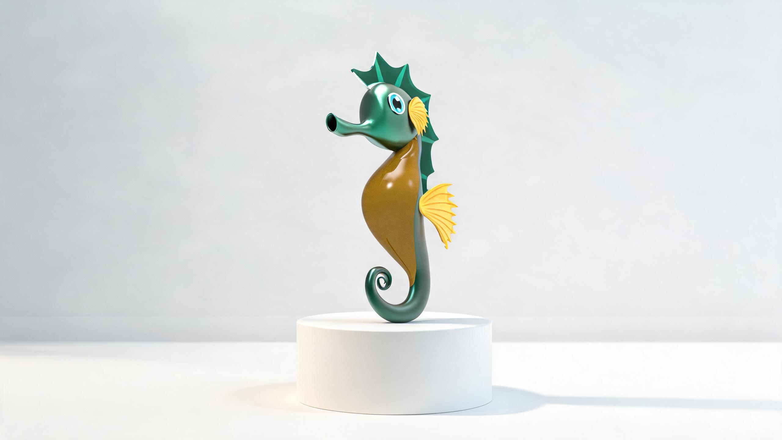 海马趣味雕塑 01